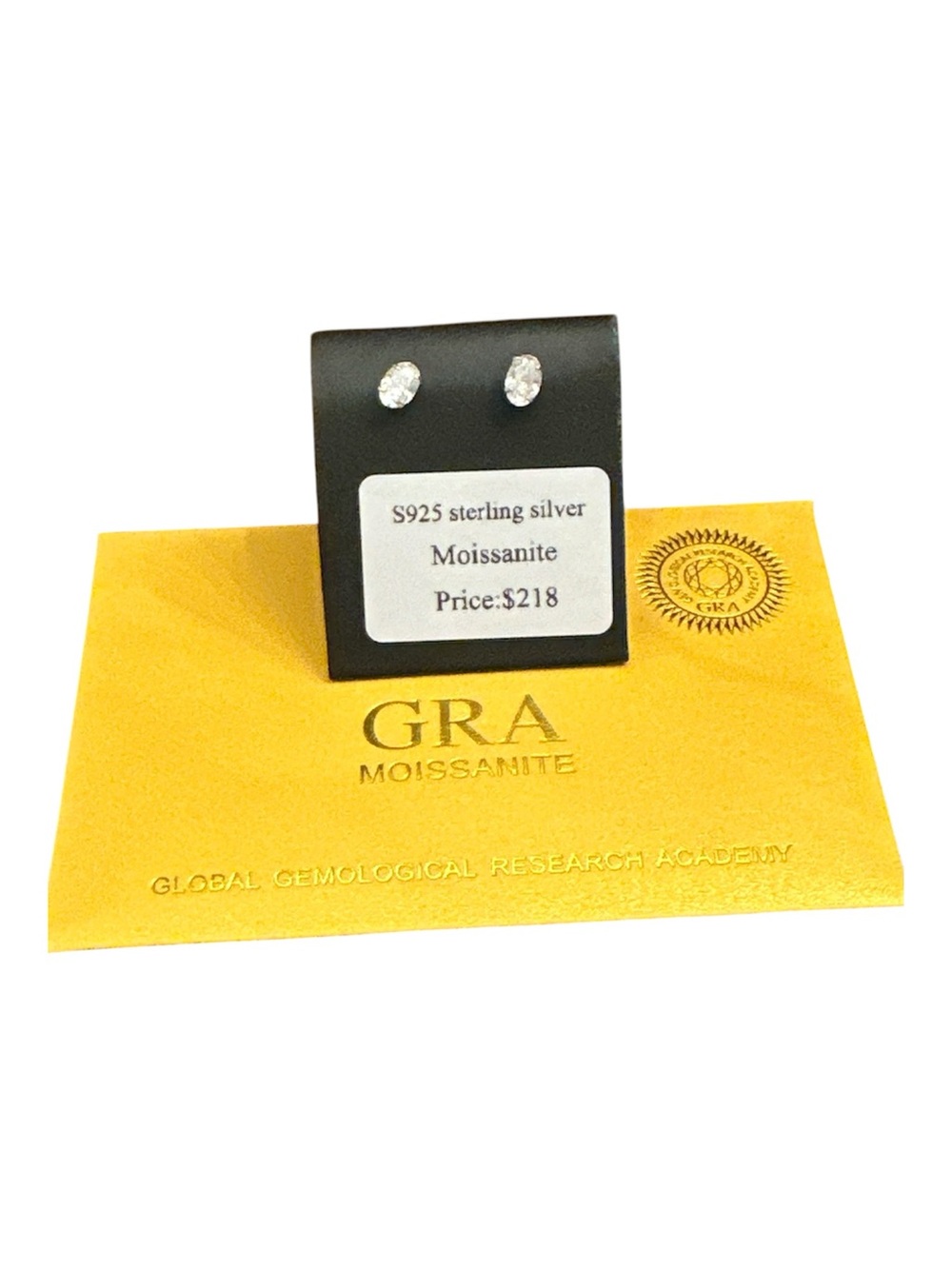 Sterling Silver Stud Earrings - Clear